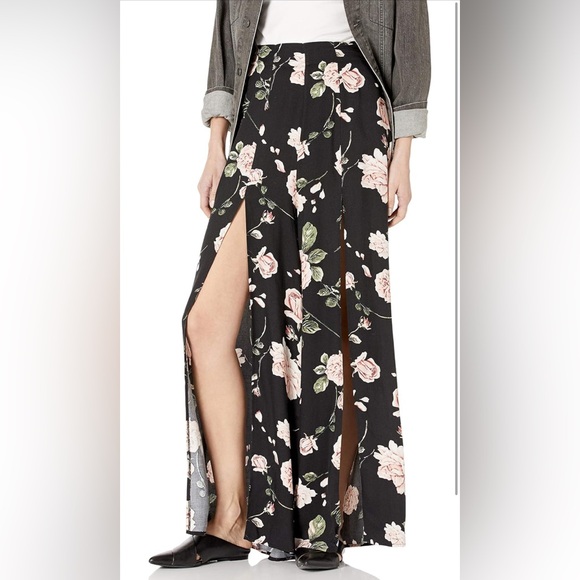 Rose pattern wide leg pants - Picture 4 of 4